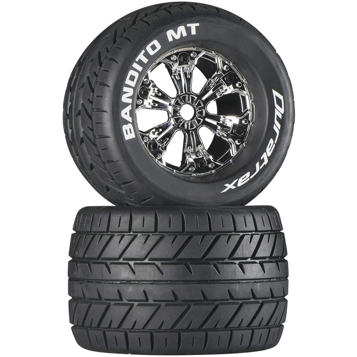 DuraTrax DTXC3575 Bandito MT 3.8 Mounted Chrome (2)