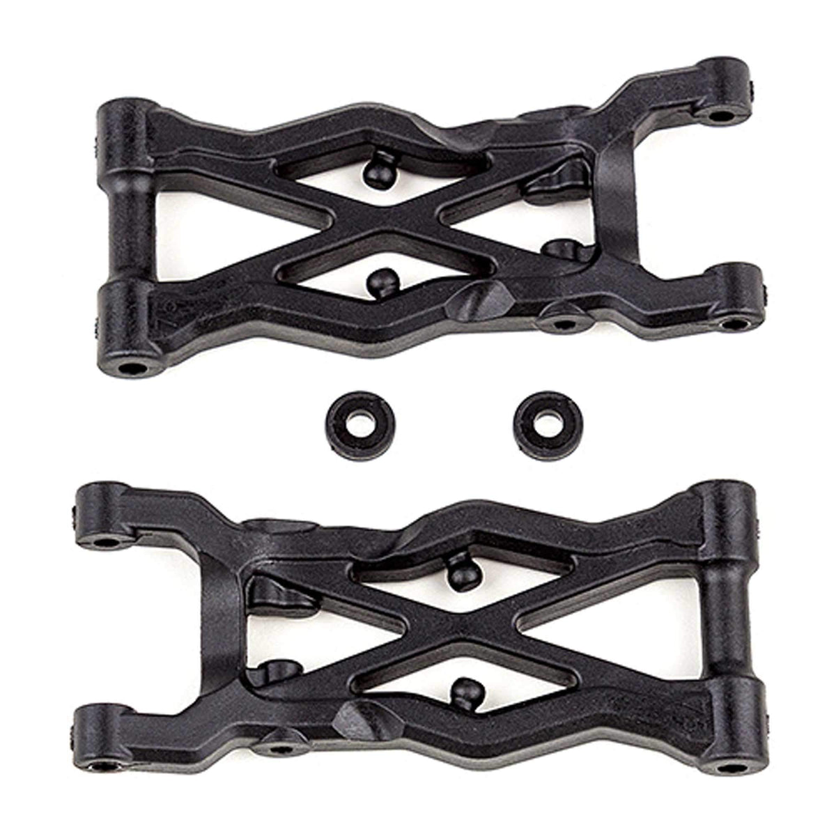 Team Associated 91855 Rear Suspension Arm,Hard,75mm, Black: RC10B6.2