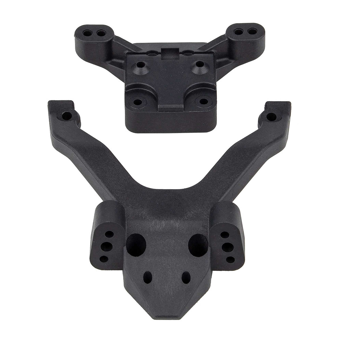 Associated 91972 RC10B6.4 FT Top Plate and Ballstud Mount, carbon