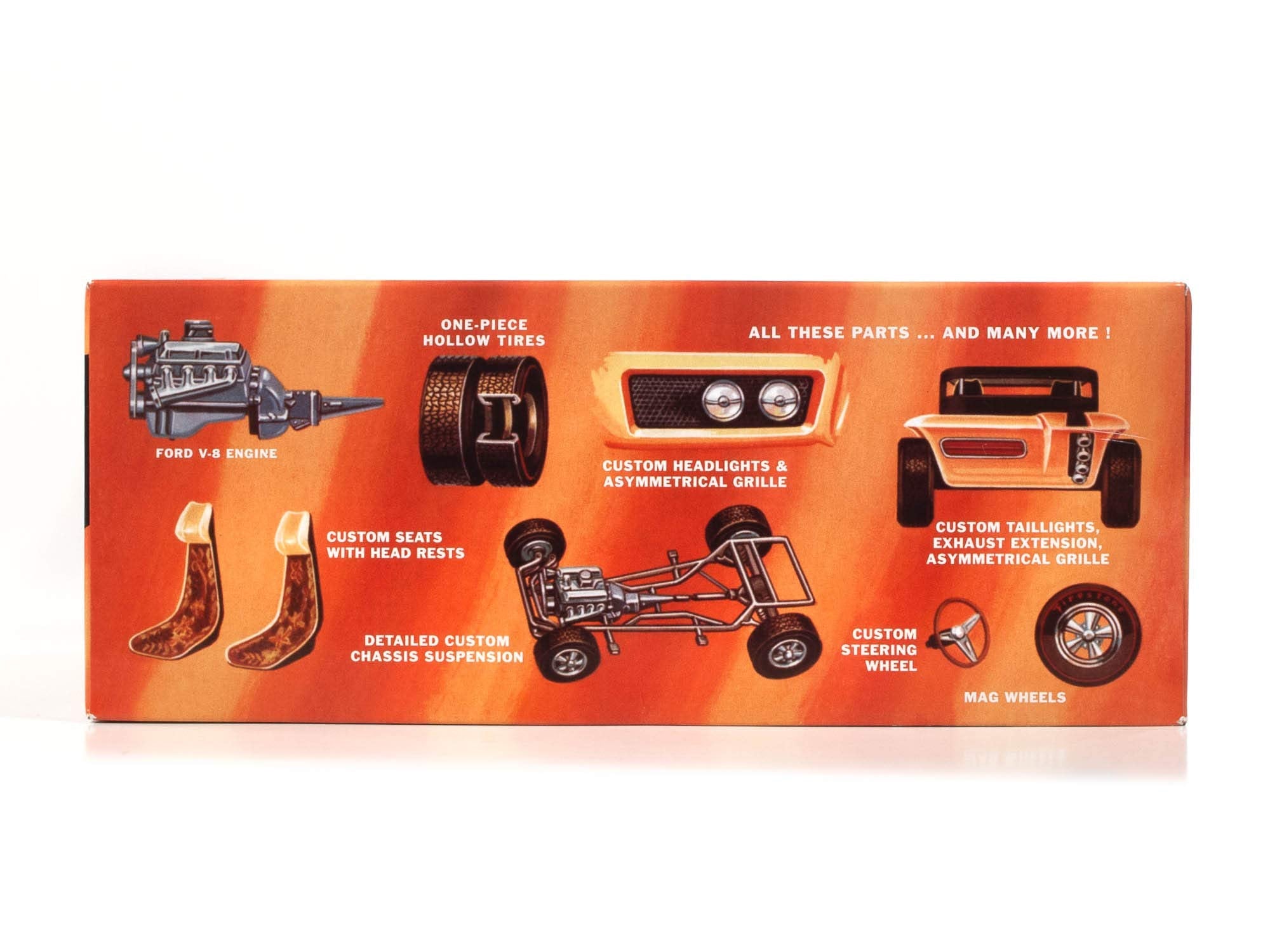 MPC 876 Tiger Shark Show Rod 1/25 Custom Car Model Kit Retro Deluxe New