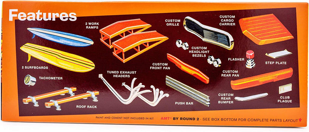 AMT 1131 1965 Chevy Chevelle Surf Wagon 4-in-1 1/25 Model Kit New