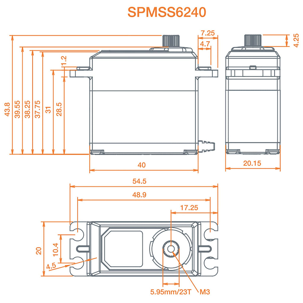 Spektrum SPMSS6240 S6240 High Speed, Digital Servo