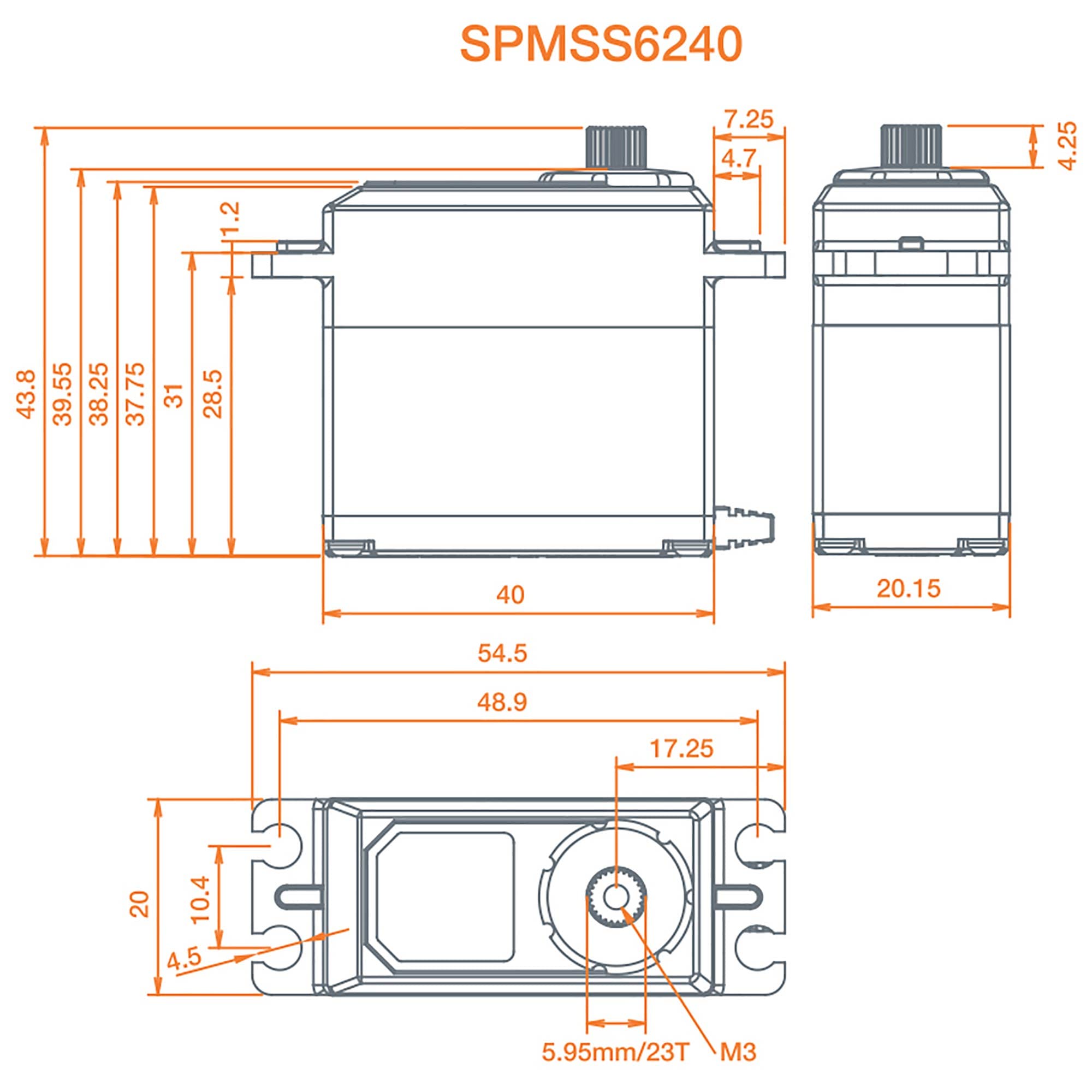 Spektrum SPMSS6240 S6240 High Speed, Digital Servo