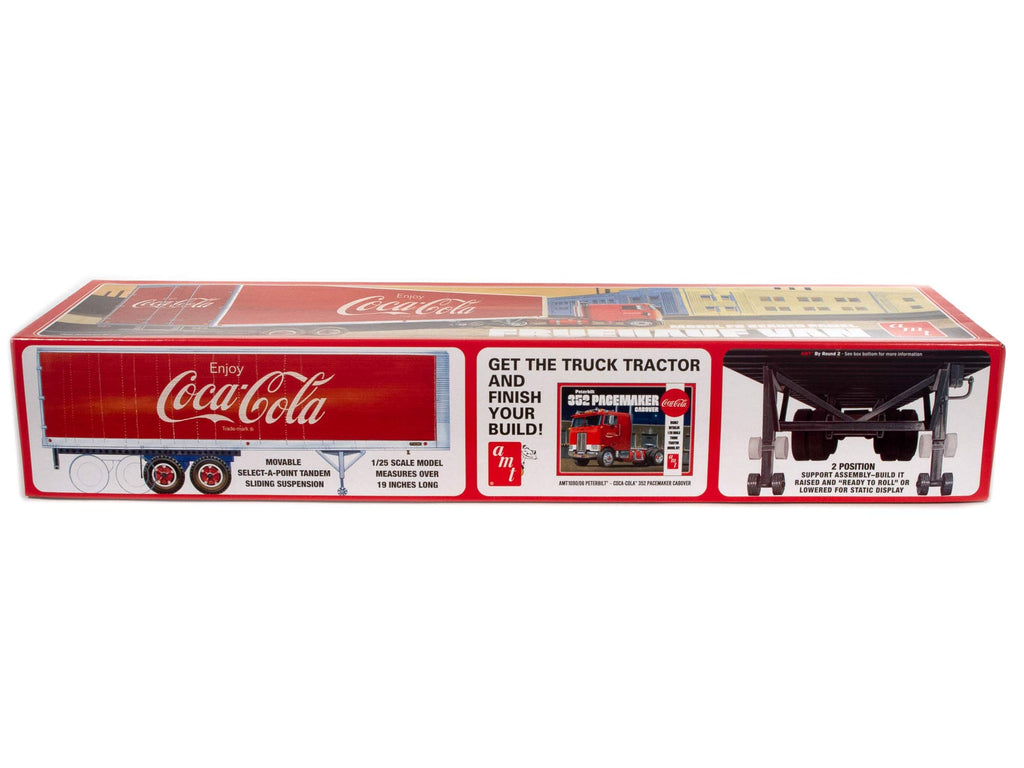 AMT 1109 1/25 Fruehauf Beaded Van Semi Trailer, Coca-Cola Model Kit