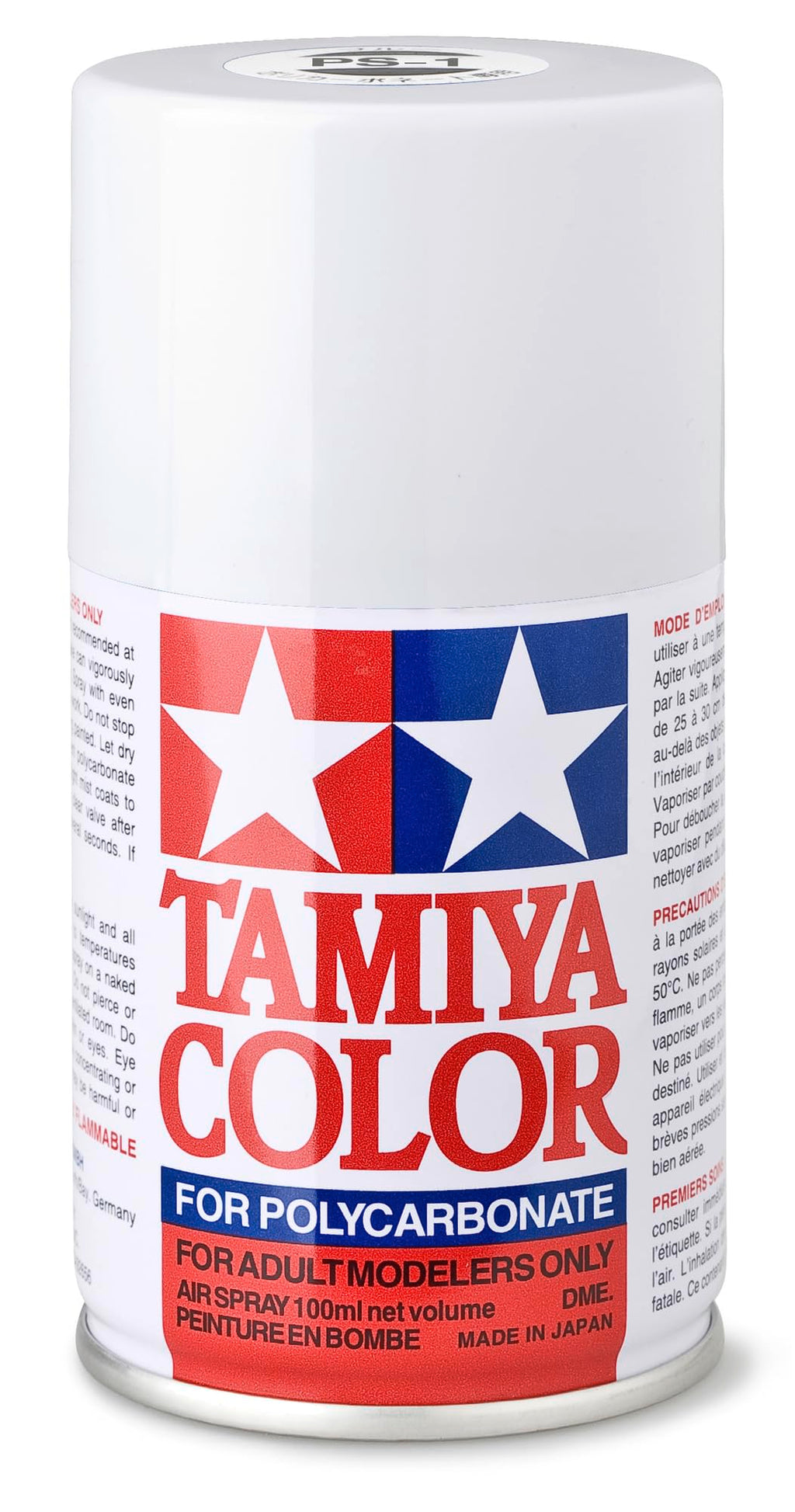 Tamiya 86001 Polycarbonate RC Body Paint 100ml Spray Can PS-1 White