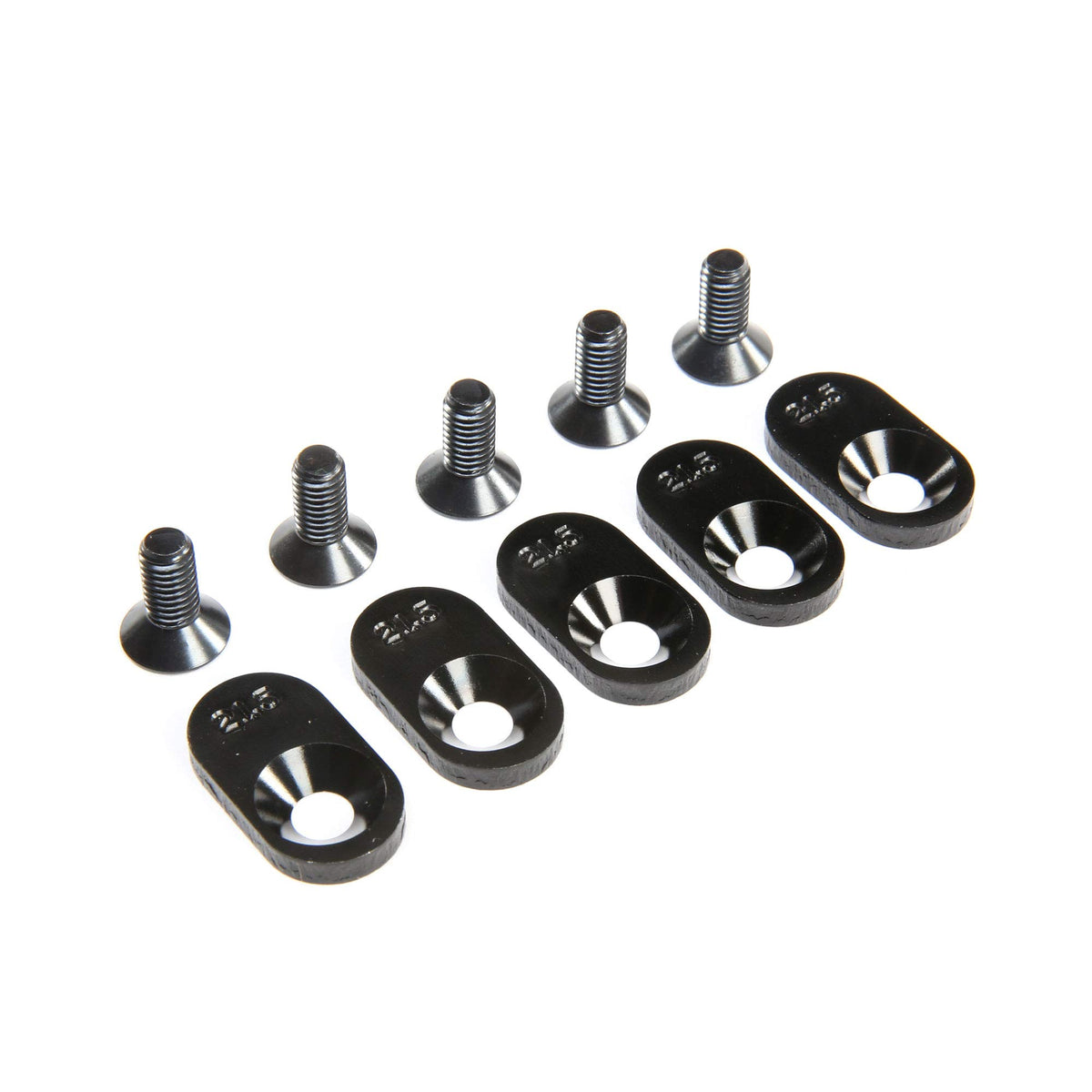 Losi LOS252106 Engine Mount Inserts & Screws, BLK, 21.5T(5): 5ive-T 2.0