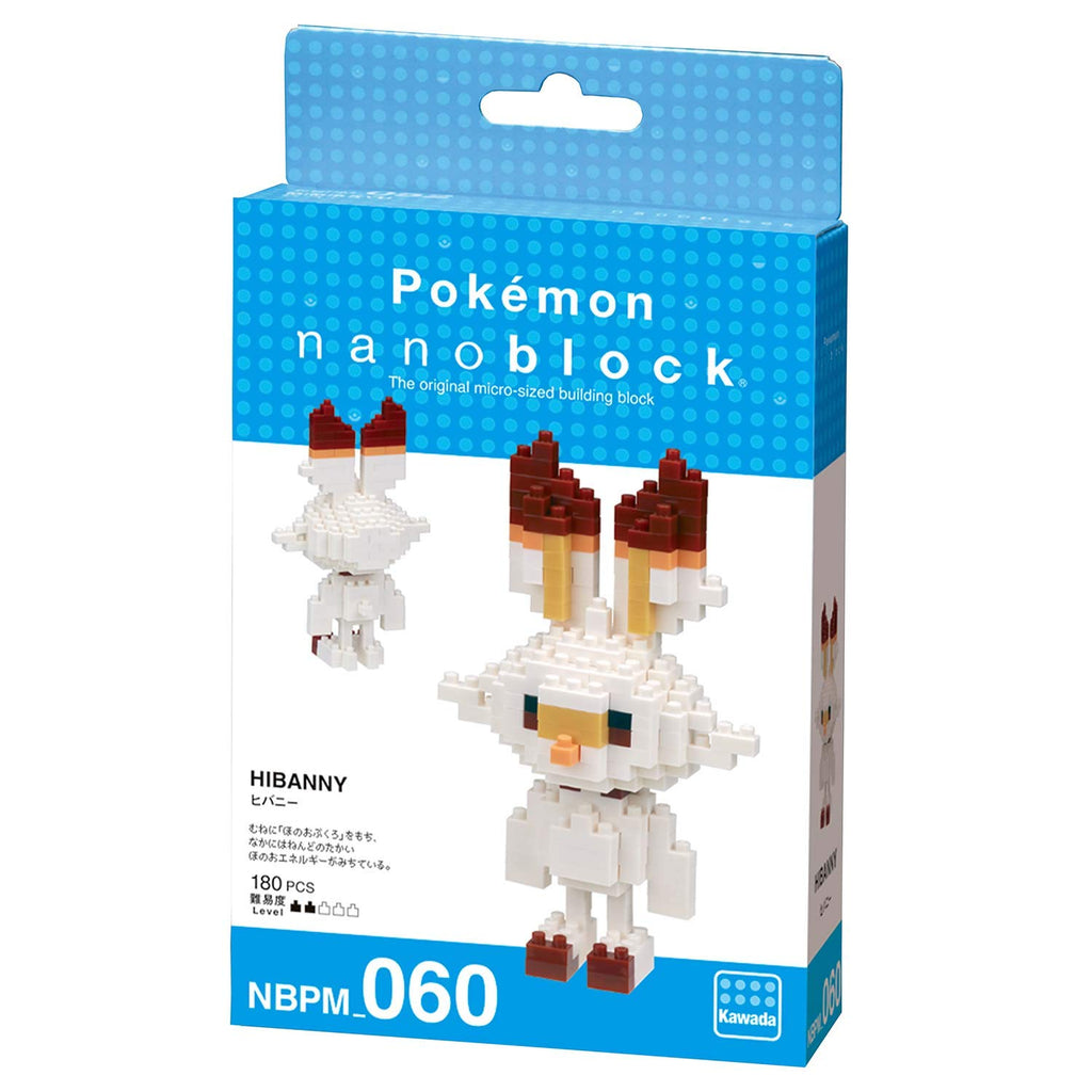 Nanoblock 21611 Scorbunny "Pokemon" Nanoblock Pokemon Series (Box of 12)