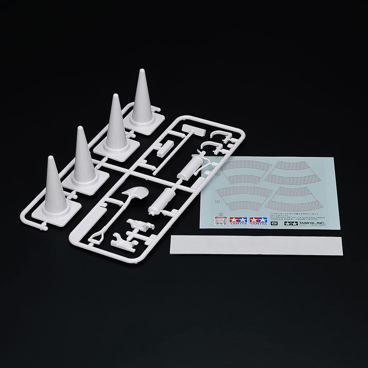 Tamiya 56558 Accessory Set 1/14 Scale R/C Truck (Cones & Tools)