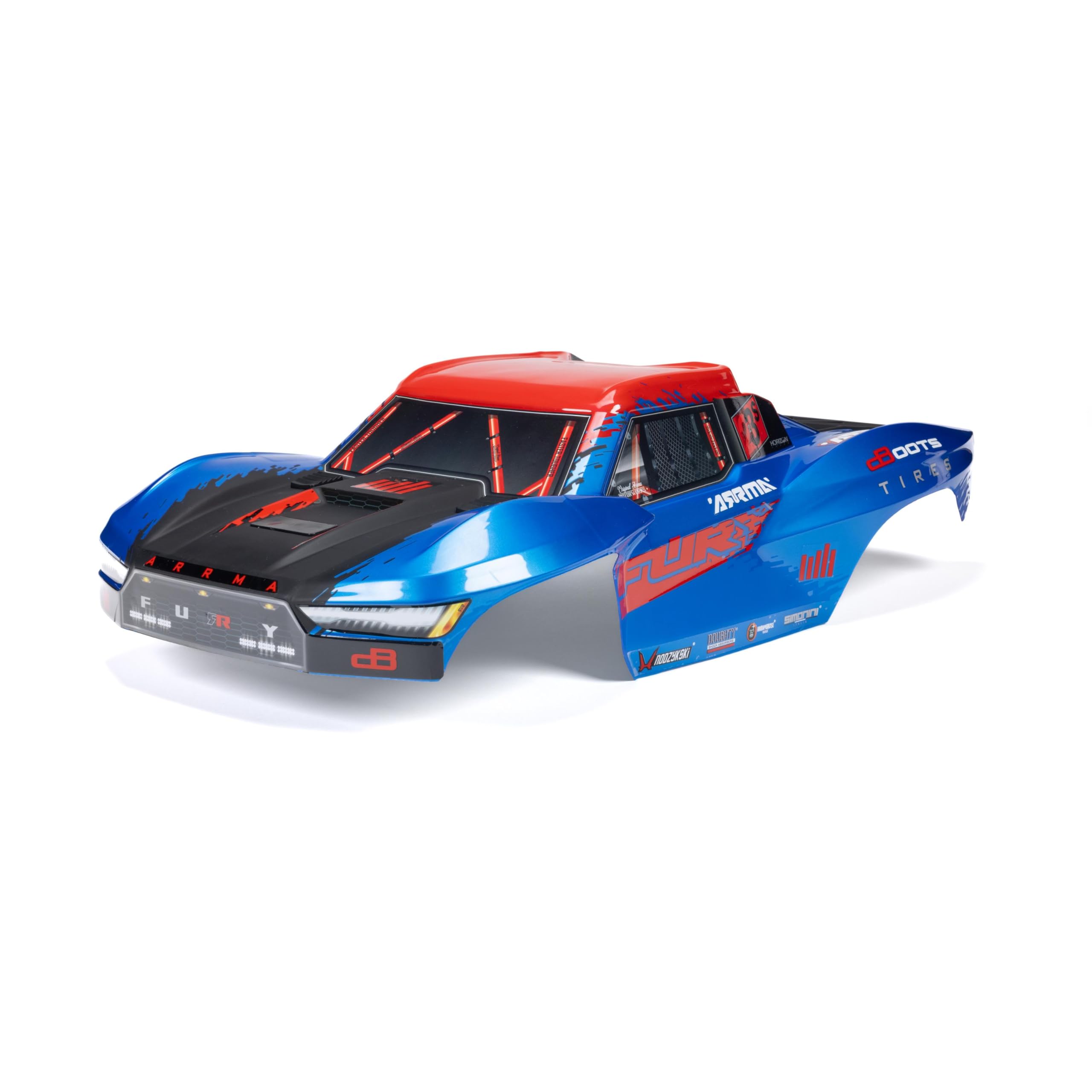 Arrma ARA-2119 FURY Painted Decaled Trimmed Body Set (Blue)