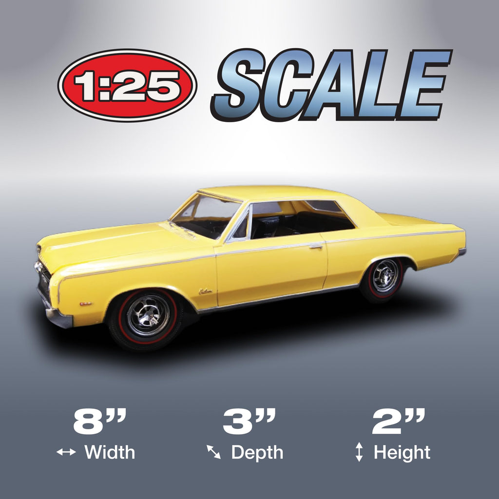AMT 1066 1964 Oldsmobile Cutlass 442 Hardtop 3-in-1 1/25 Model Kit New