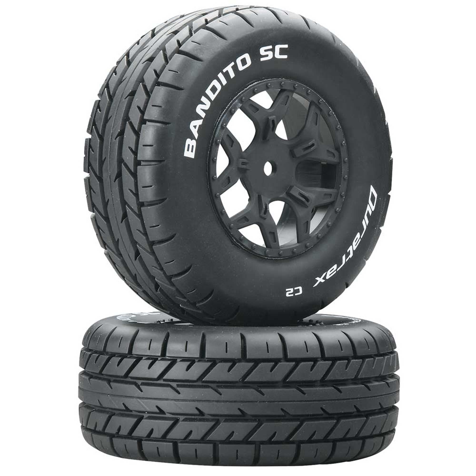 DuraTrax DTXC3703 Bandito SC Tire C2 Mntd Losi Ten SCTE 4x4 (2)