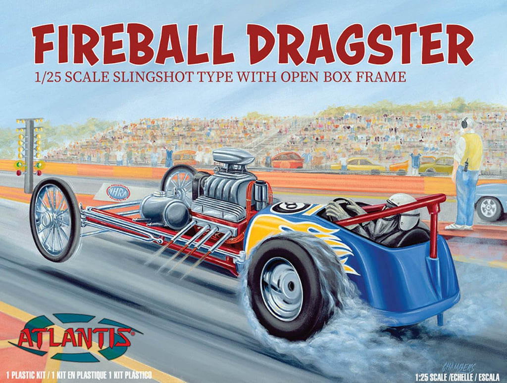 Atlantis M6710 Fireball Slingshot Dragster 1:24 Model Kit