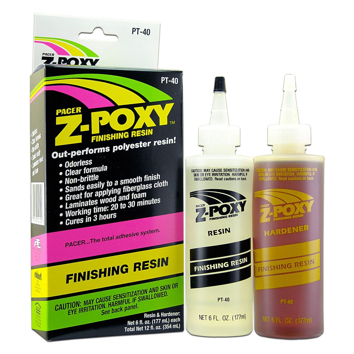 Pacer PT40 Z-Poxy/Epoxy Finishing Resin, 12 oz