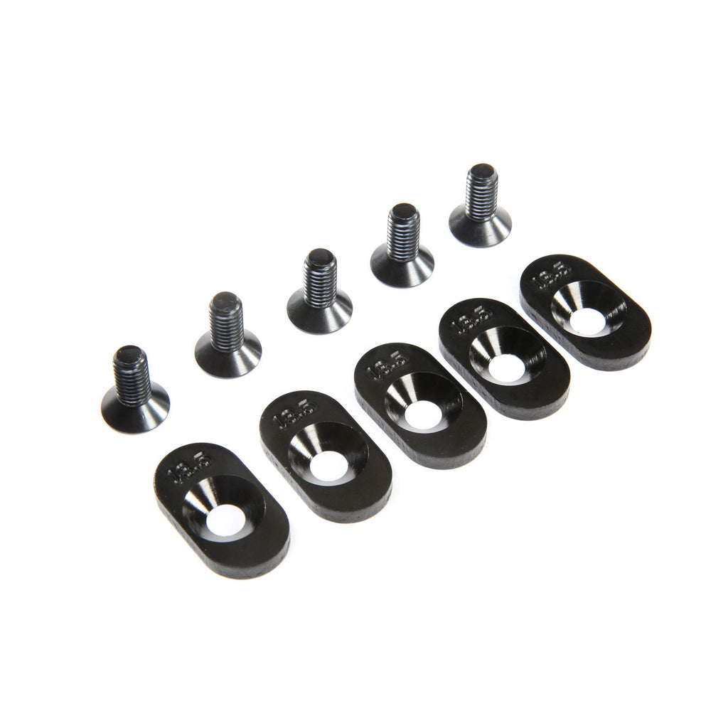 Losi LOS252100 Engine Mount Insert & Screws, Black, 18.5T(5): 5ive-T 2.0