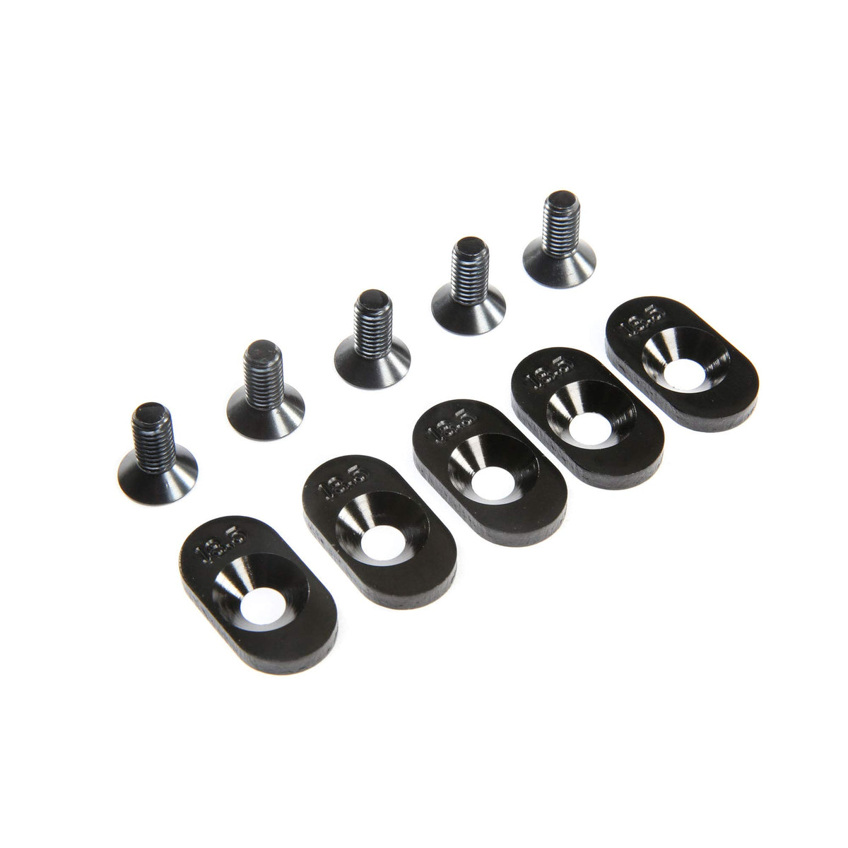 Losi LOS252100 Engine Mount Insert & Screws, Black, 18.5T(5): 5ive-T 2.0
