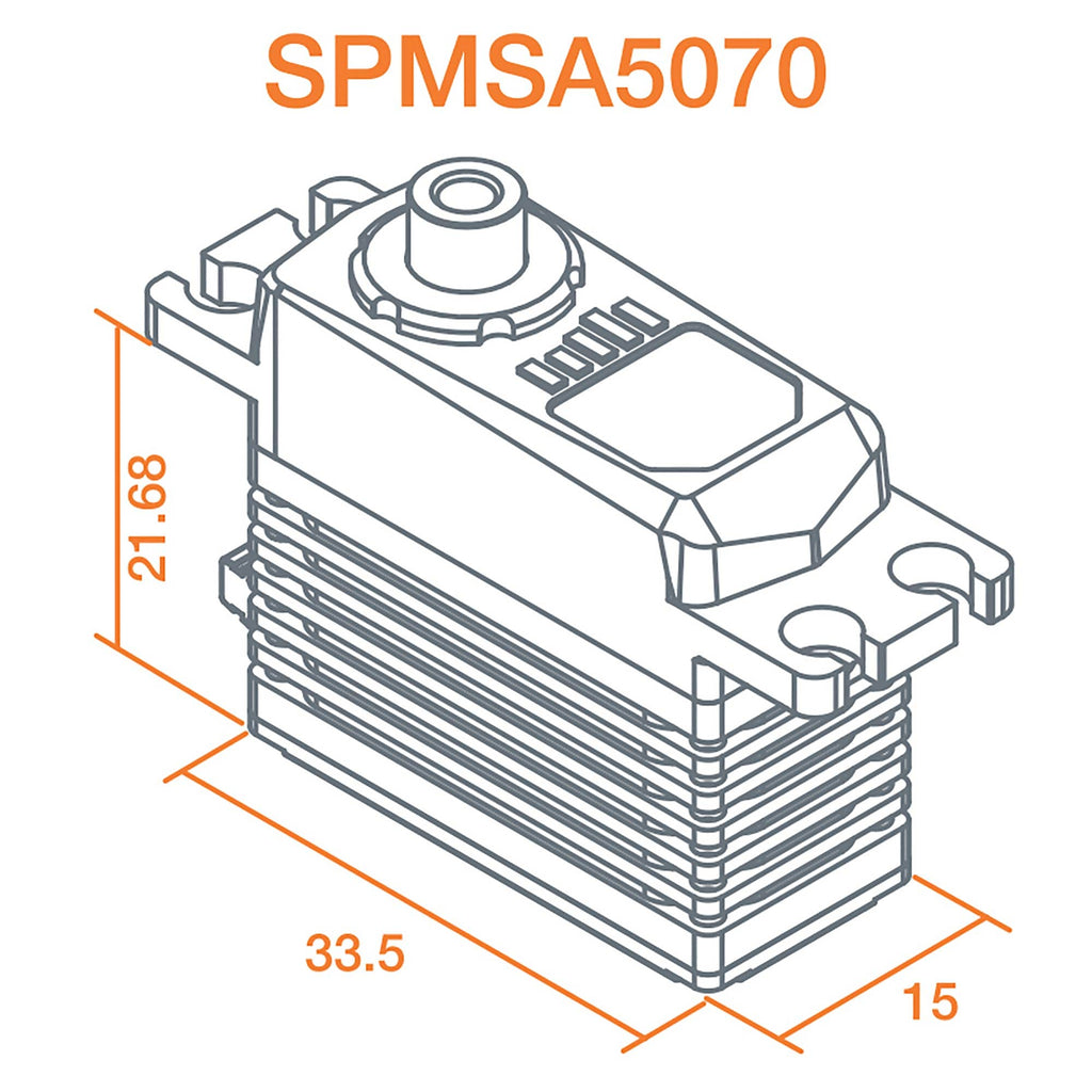 Spektrum SPMSA5070 A5070 High Torque High Speed Mini MG HV Servo