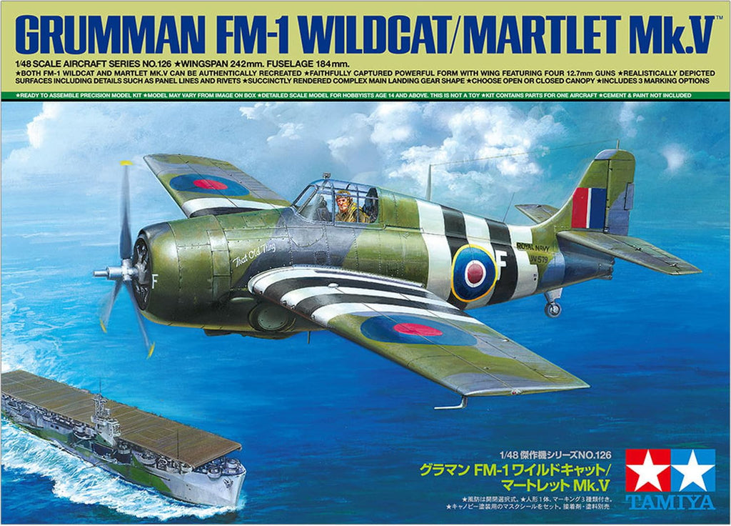 Tamiya 61126 1/48 Grumman FM-1 Wildcat/Martlet Mk.V