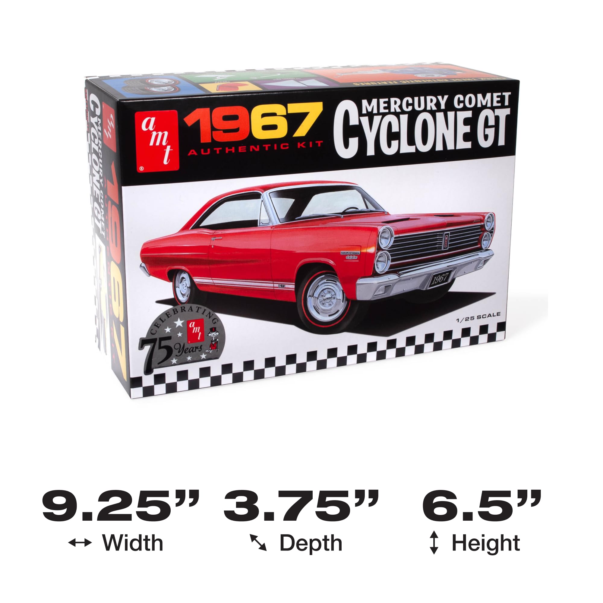 AMT 1386  1967 Mercury Cyclone GT 1/25 Model Kit