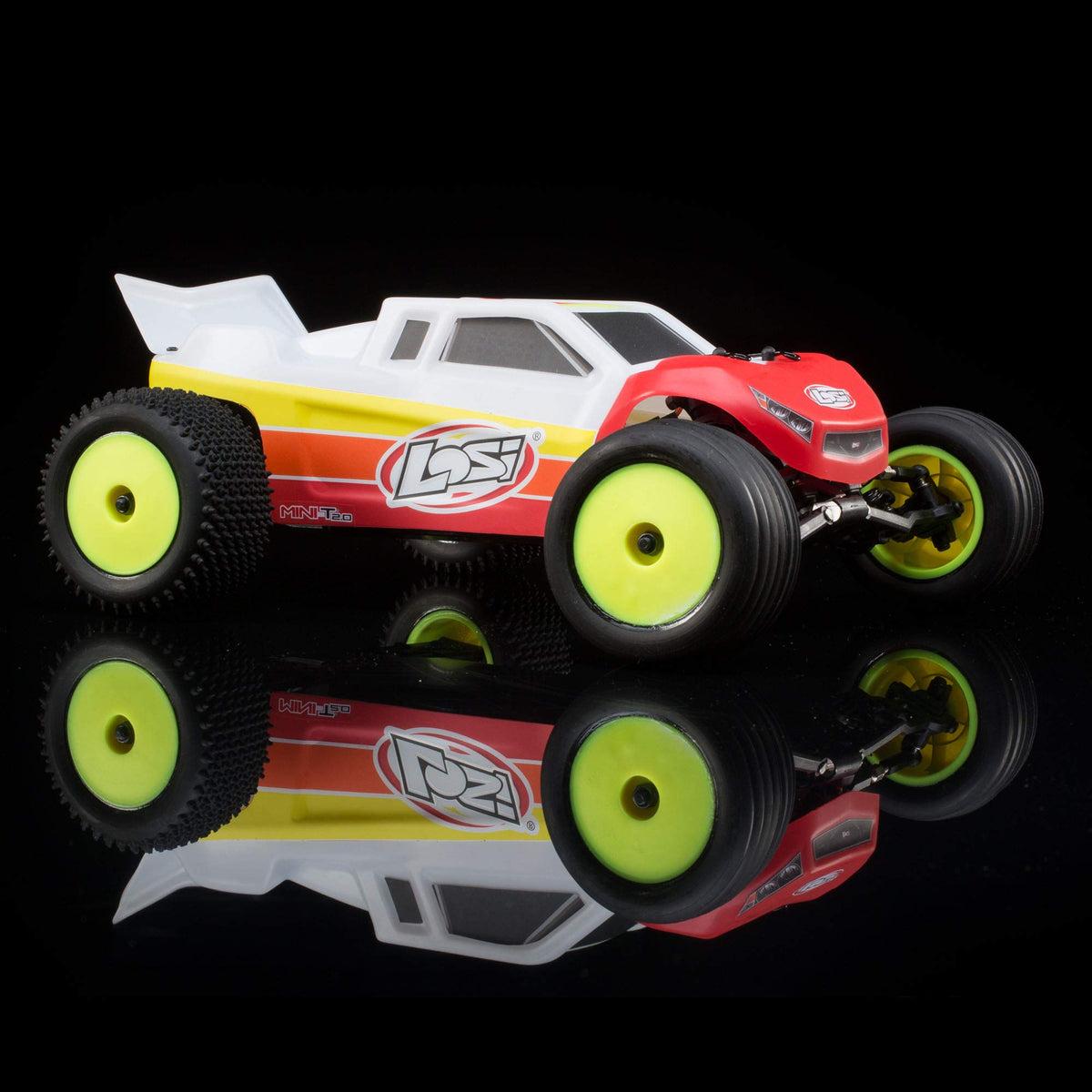 Losi LOS01019T1 Mini-T 2.0 2WD Stadium Truck Brushless RTR, Red