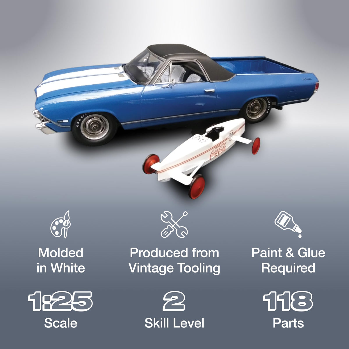 AMT 1362 1968 Chevy El Camino SS (Coca-Cola) Model Kit