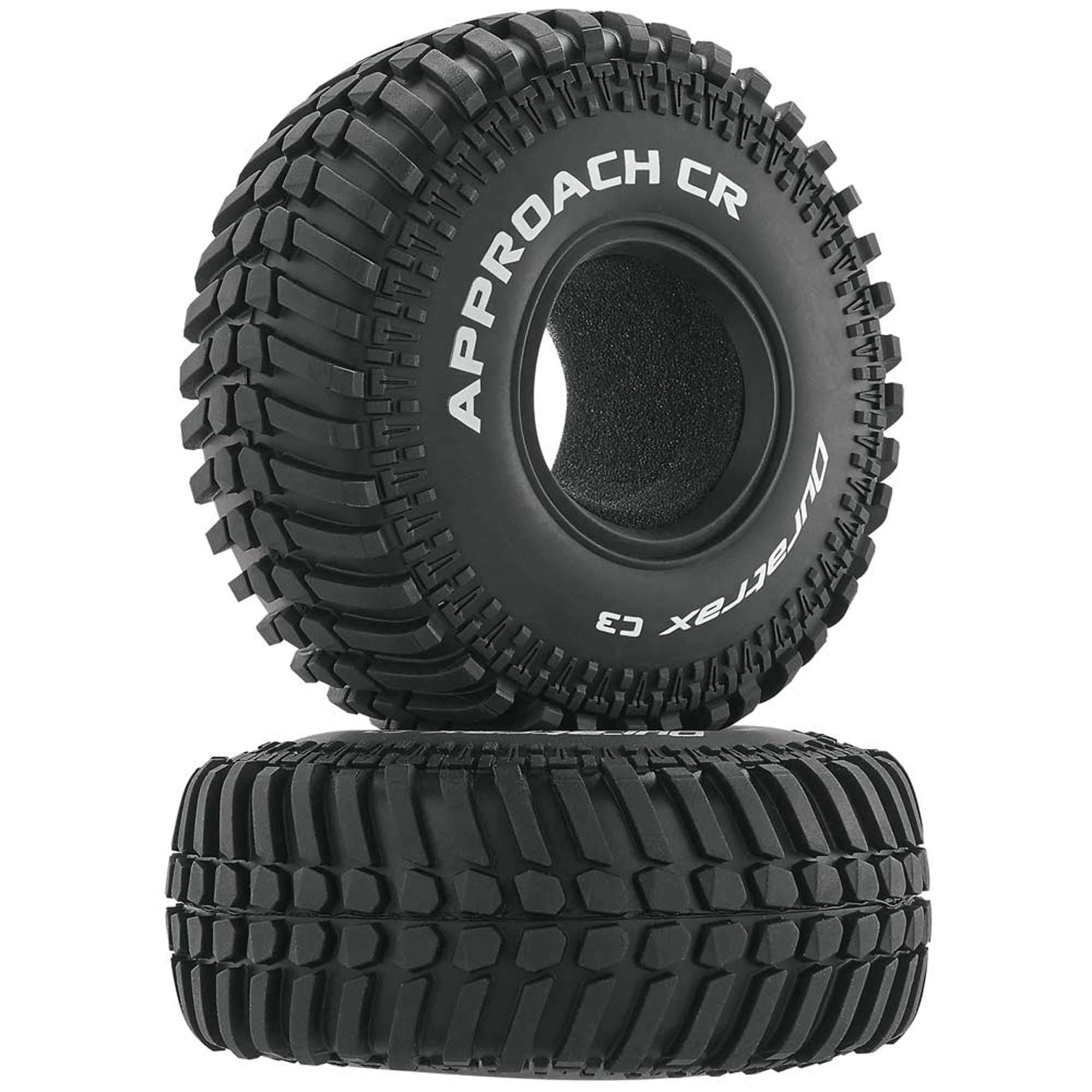 Duratrax RC Rock Crawler Tires with Foam Inserts, C3 Super Soft Compound