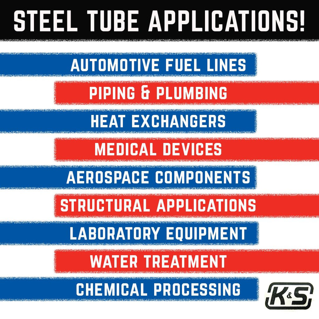 K & S Precision Metals 87123 Round Stainless Steel Tube