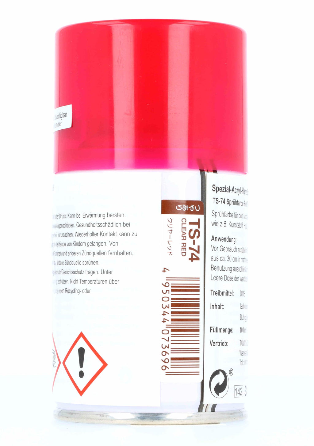 Tamiya 85074 Spray Lacquer TS-74 Clear Red - 100ml Spray Can