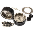 Integy C29151GREY Alloy Beadlock Wheels for 1/10 Enduro Sendero Grey