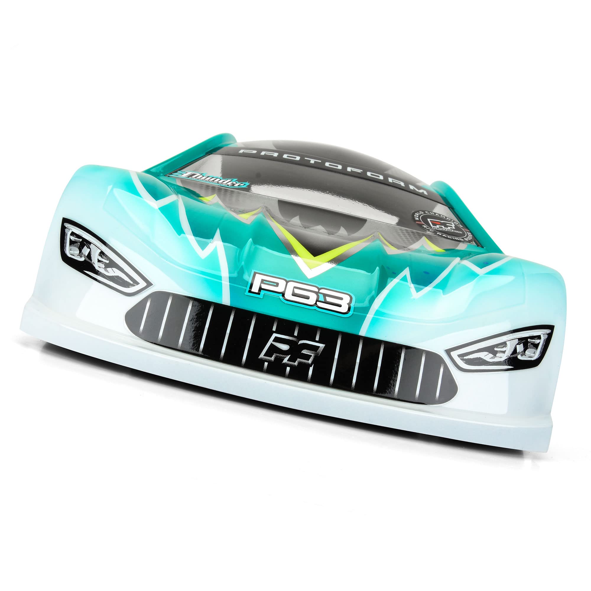 Pro-Line 158025 1/10 P63 Light Weight (0.65mm) Clear Body for 190mm TC