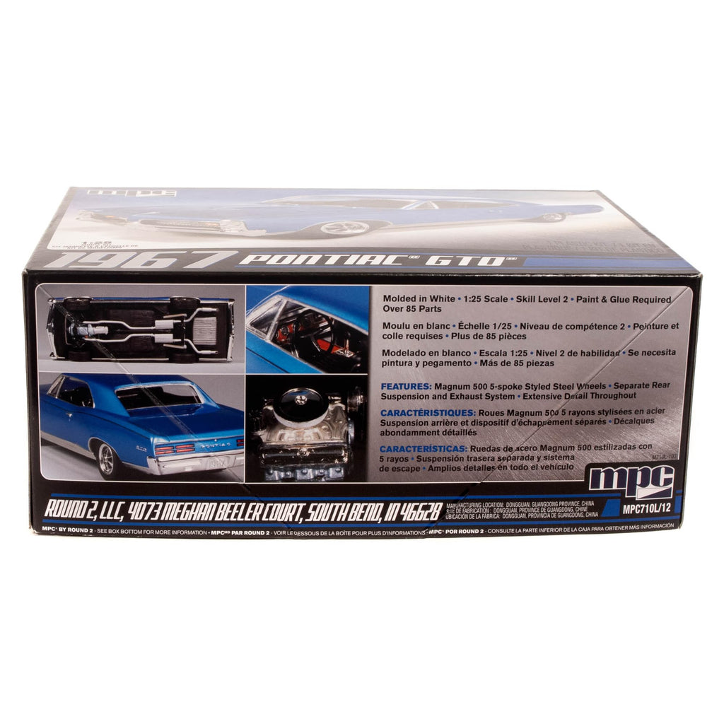 MPC 710 1967 Pontiac GTO 1/25 Scale GTO Muscle Car Plastic Model Kit MPC710