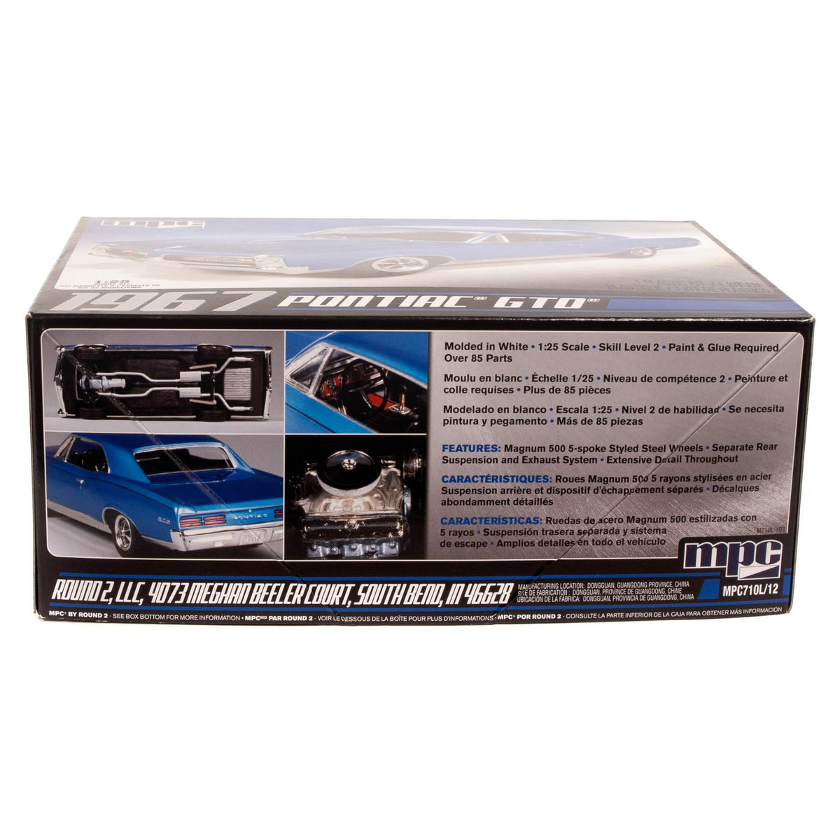 MPC 710 1967 Pontiac GTO 1/25 Scale GTO Muscle Car Plastic Model Kit MPC710