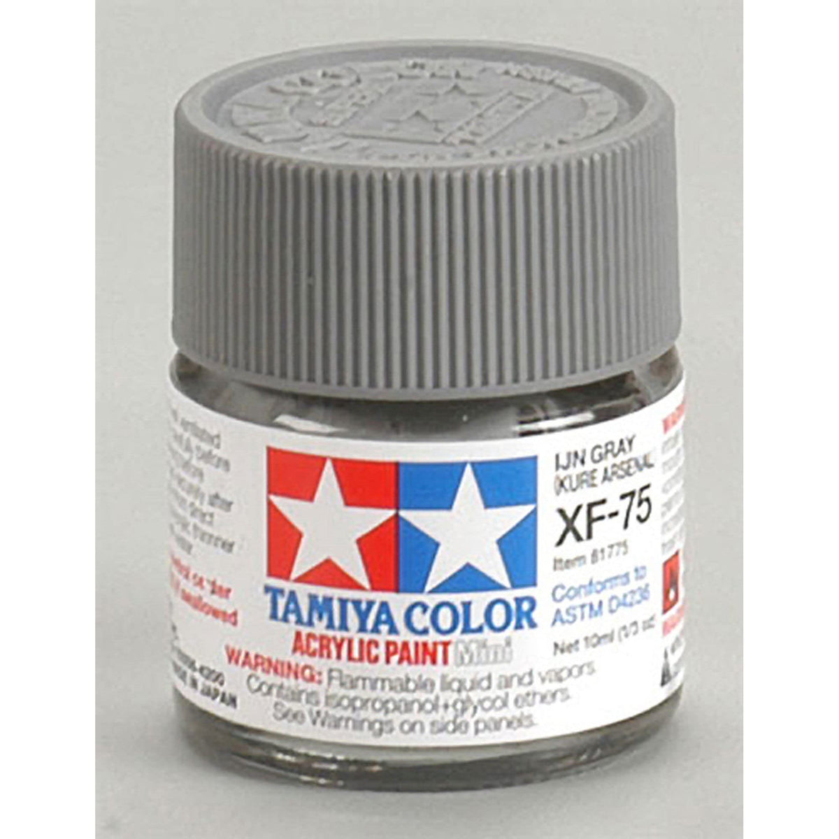 Tamiya 81775 Acrylic Paint Mini XF-75 IJN Gray, 10ml Bottle