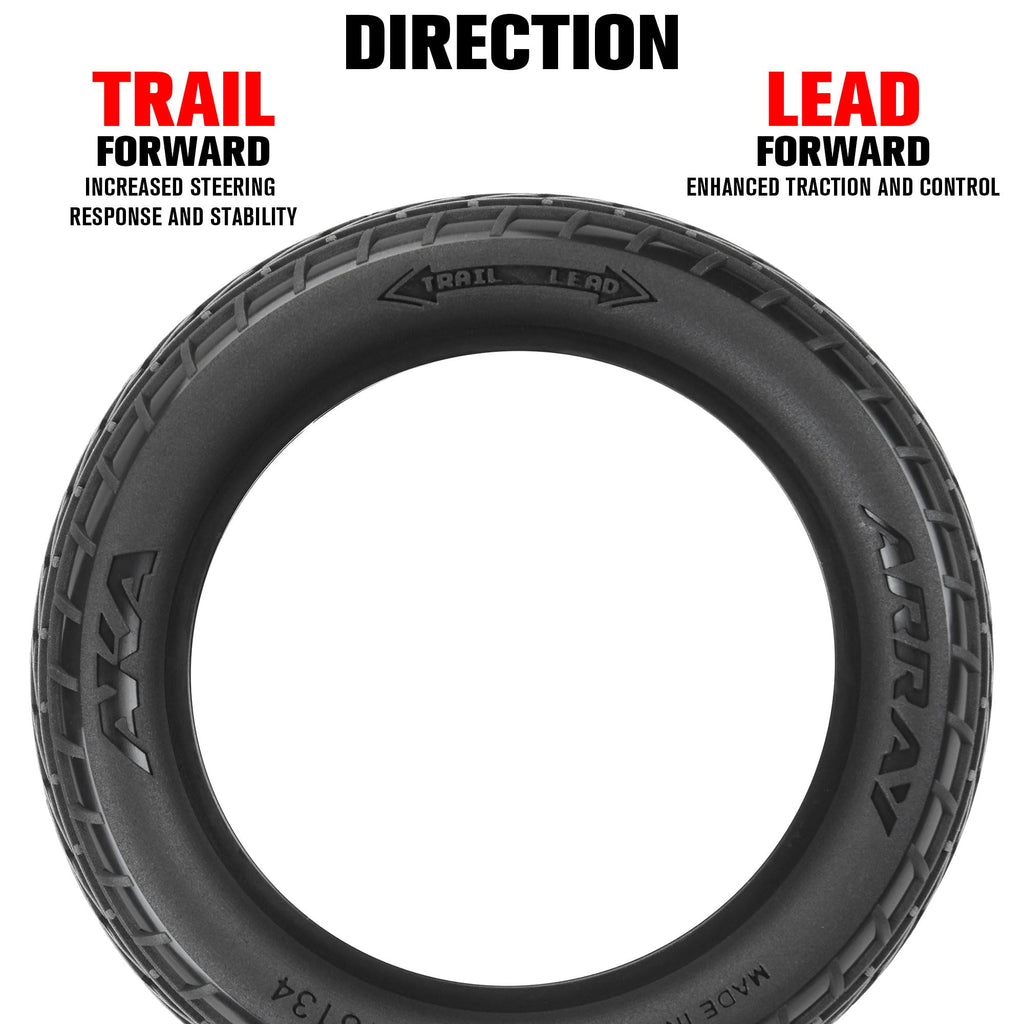 AKA 13134VR Array 2.2" Super Soft Dirt Oval Buggy Rear Tires (2)