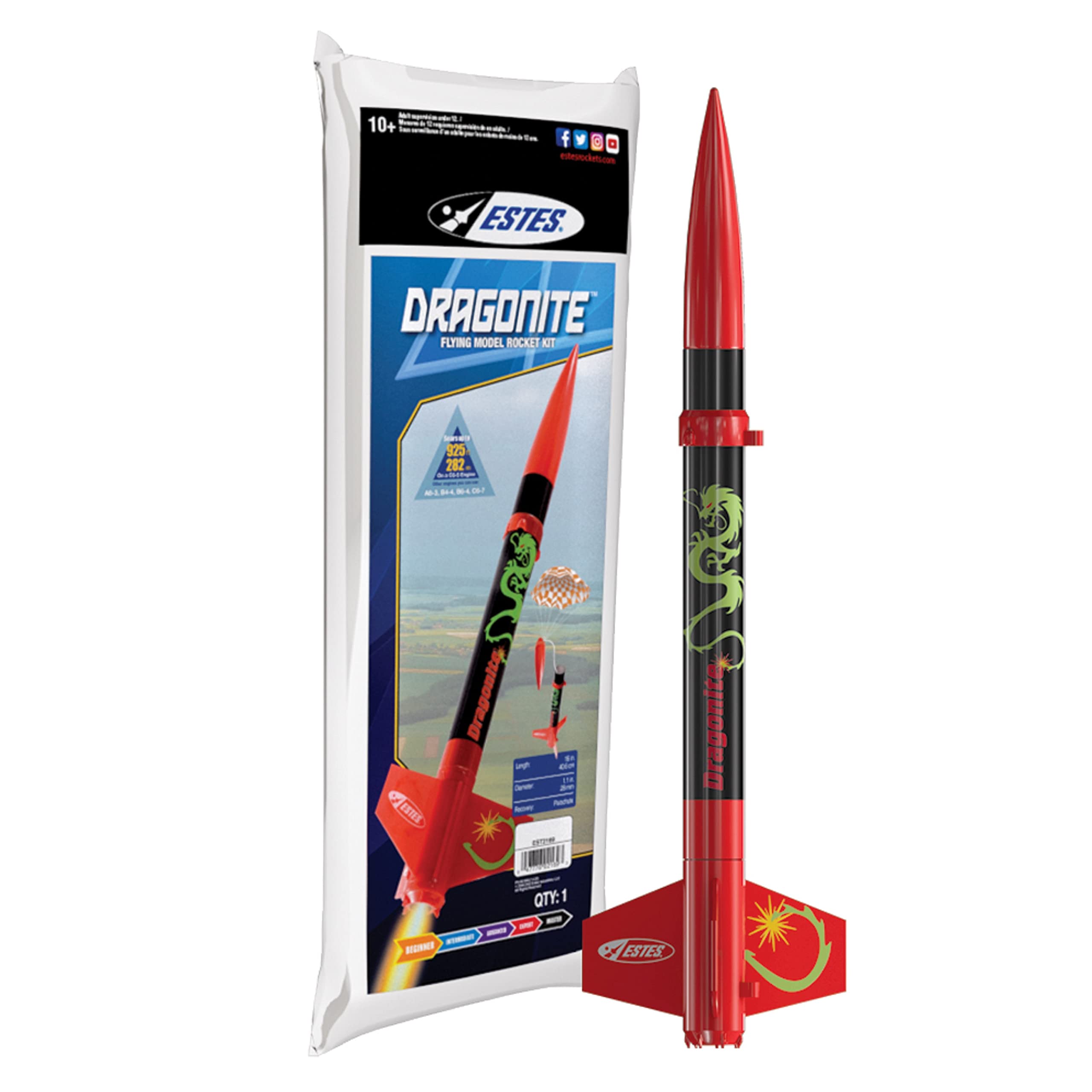 Estes 2169 Dragonite SST Skill Level E2X Rocket Kit