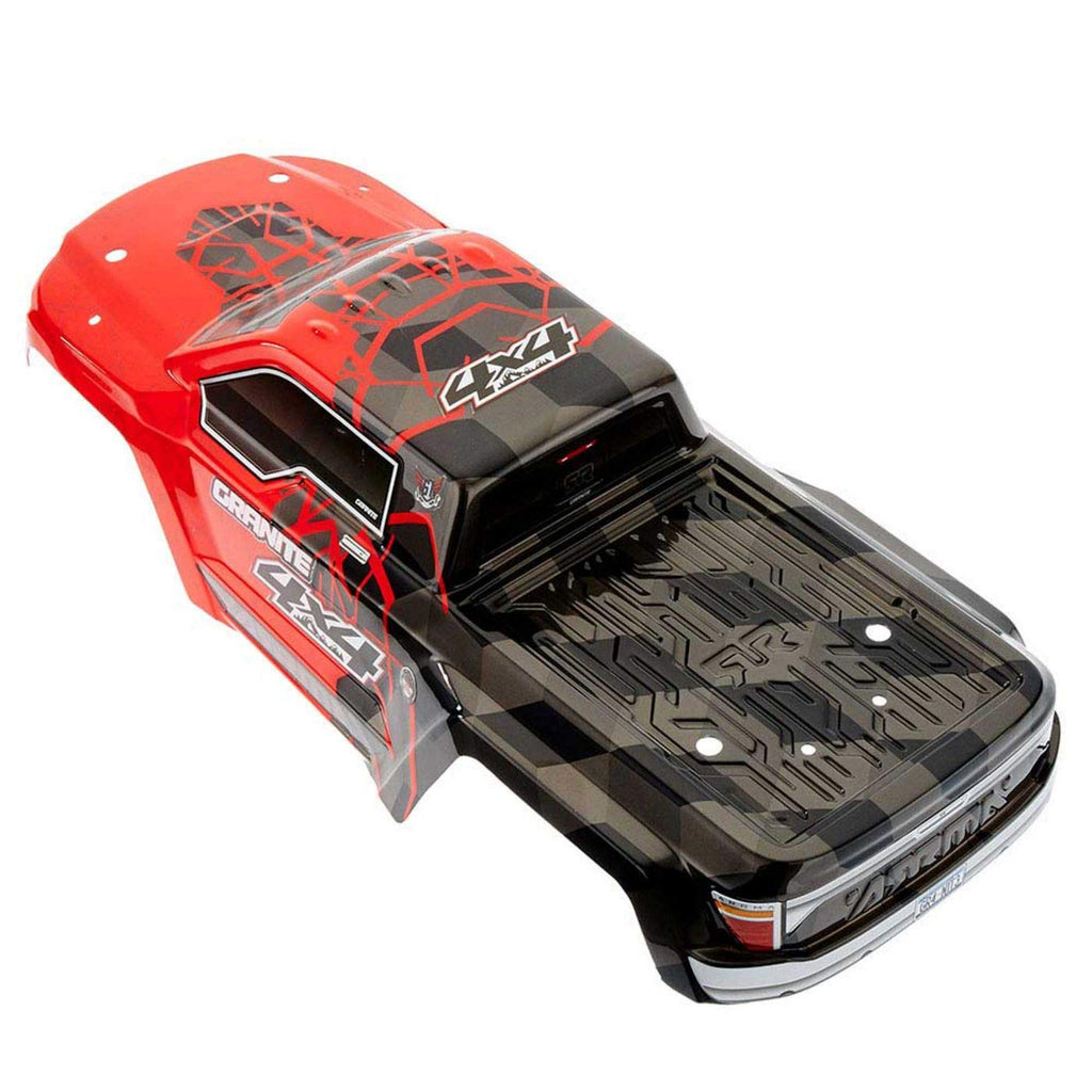 ARRMA AR402256 Granite 4X4 MEGA Painted Decaled Trimmed Body Red 1/10