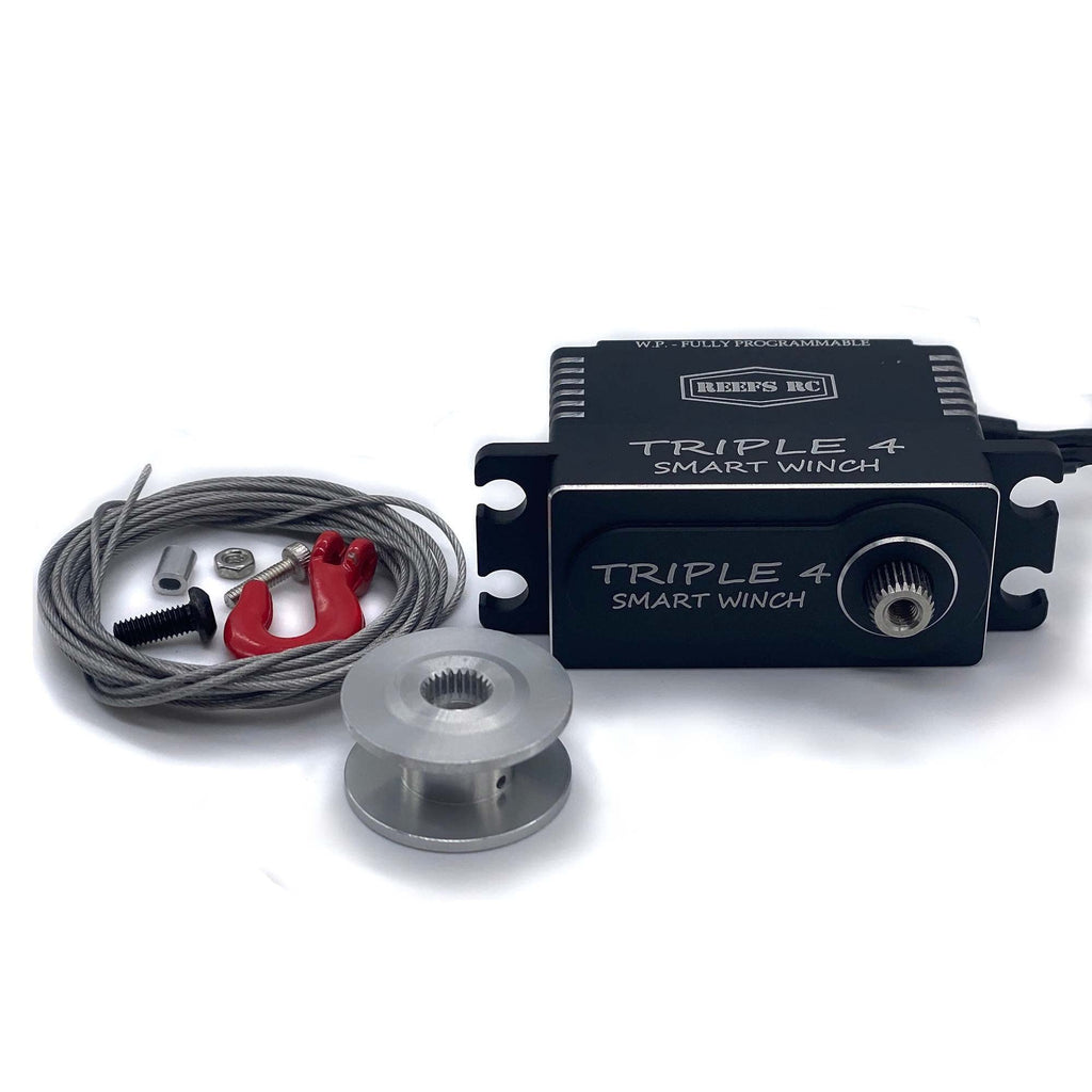 Reefs RC REEFS79 Triple4 Smart Winch LoPro Brushless Servo w/ Built in Winch Controller