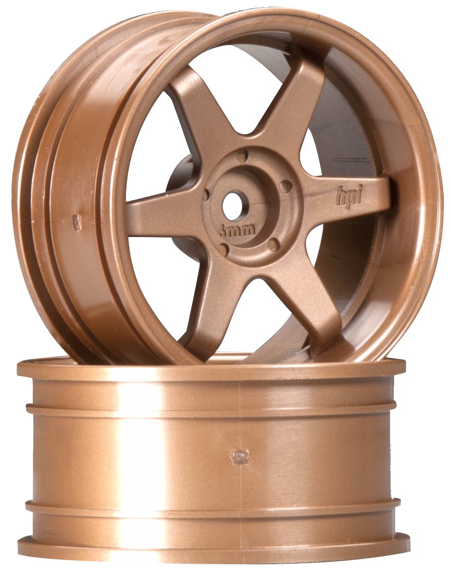 HPI Racing 3848 TE37 Wheel 26mm Bronze 6mm Offset/Fits 26mm Tire