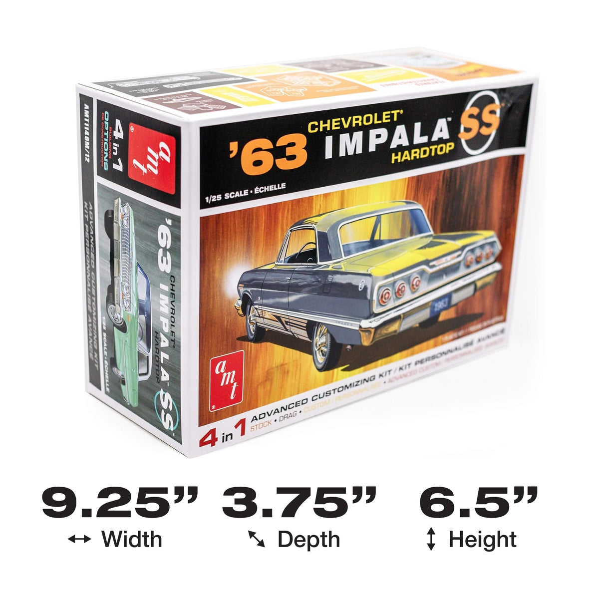 AMT 1149 1/25 1963 Chevy Impala SS 2T Model Kit