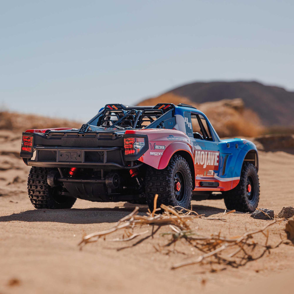 Arrma ARA4404T2 MOJAVE 4X4 4S BLX 1/8th Scale Desert Truck Blue/Red
