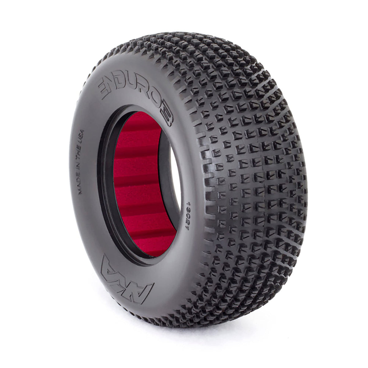 AKA 13021VR 1/10 Enduro 3 SC Wide SS Tire w/ Red Inserts (2)