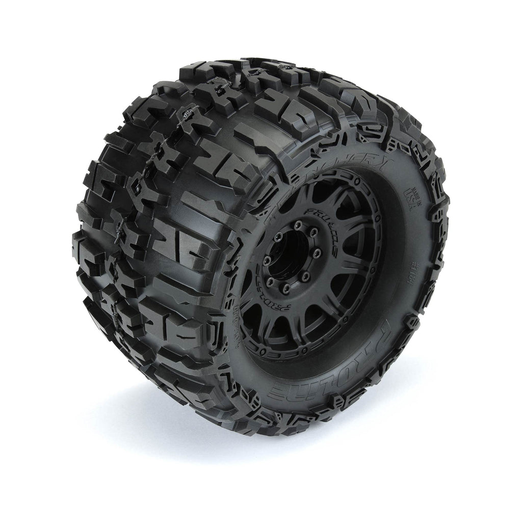 Pro-Line 118410-FINAL Trencher X 3.8 Mounted Raid Wheels 17mm MT F/R 2