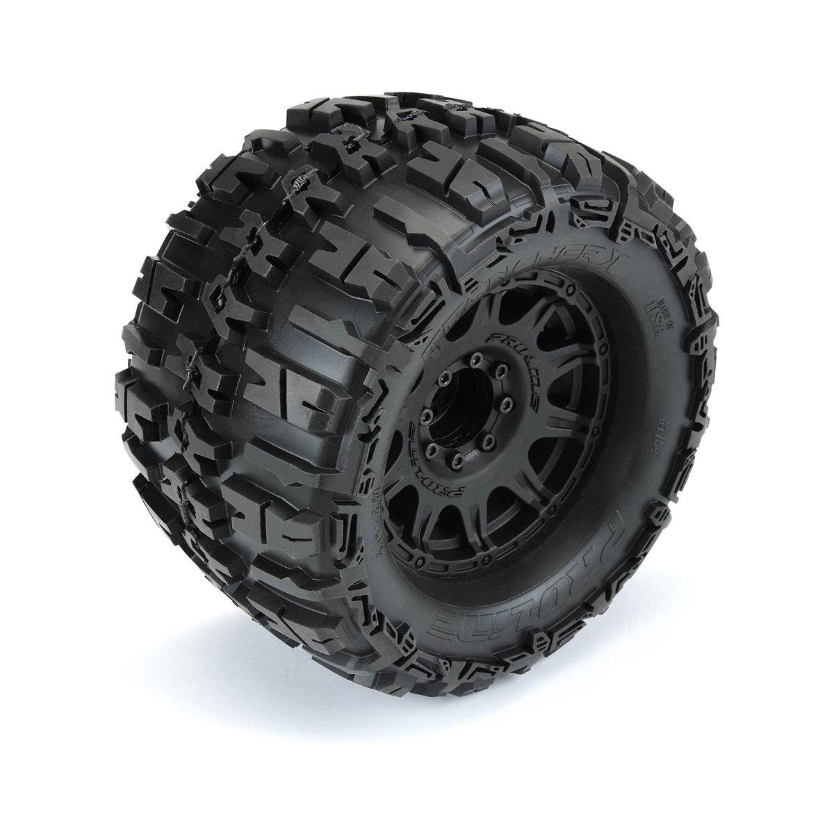 Pro-Line 118410-FINAL Trencher X 3.8 Mounted Raid Wheels 17mm MT F/R 2