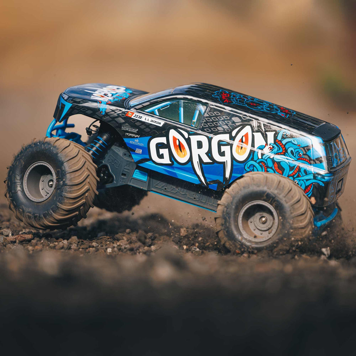 Arrma ARA3230T1 GORGON 2wd MT 1/10th RTR (No Battery), Blue