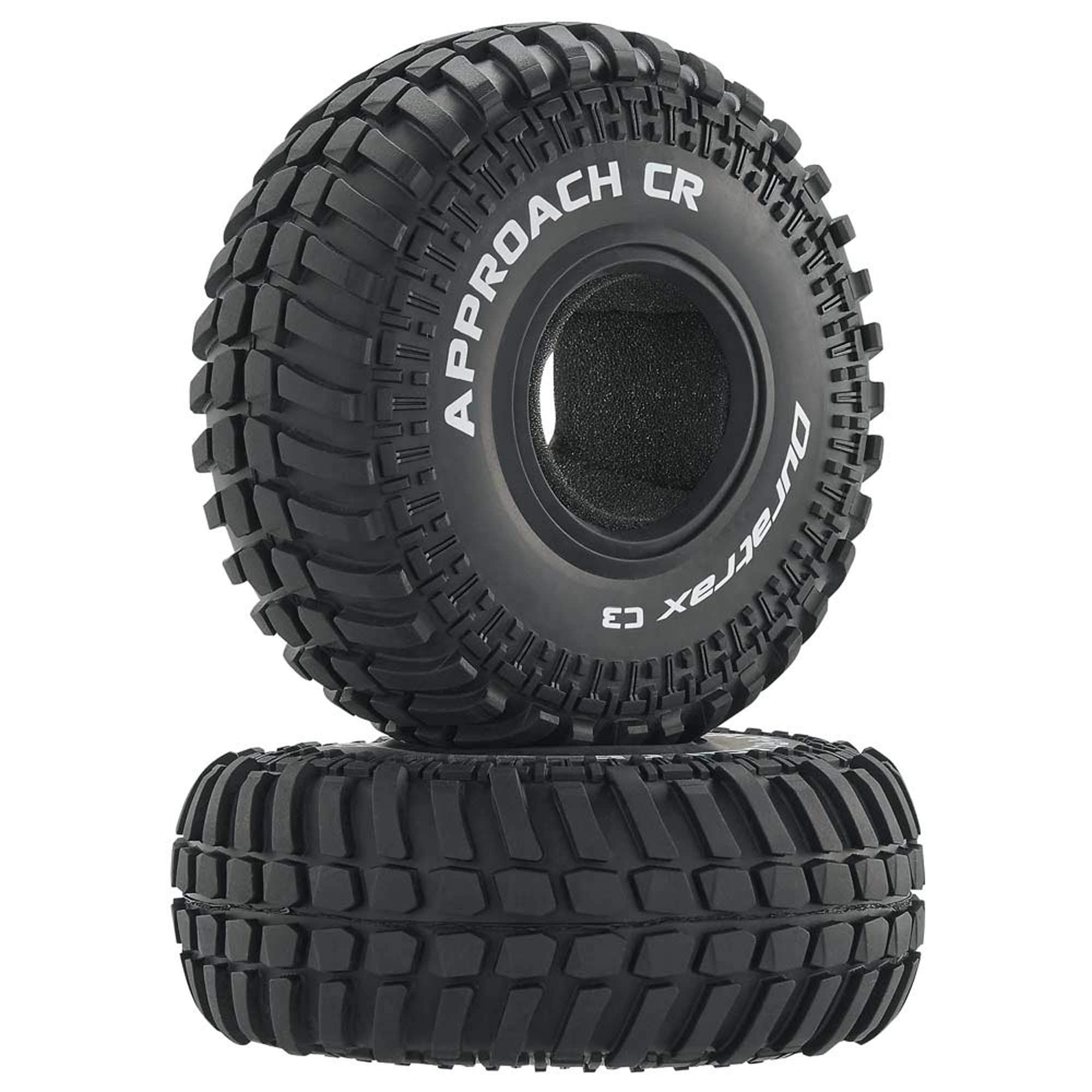 Duratrax RC Rock Crawler Tires with Foam Inserts, C3 Super Soft Compound