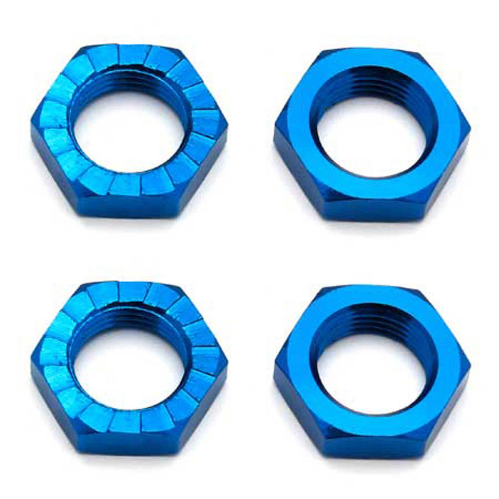 Team Associated 81082 FT Wheel Nuts, 17 mm, blue