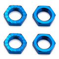 Team Associated 81082 FT Wheel Nuts, 17 mm, blue