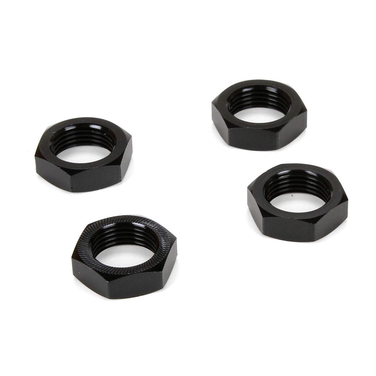 Losi LOS252051 Wheel Nut, Black (4): MTXL