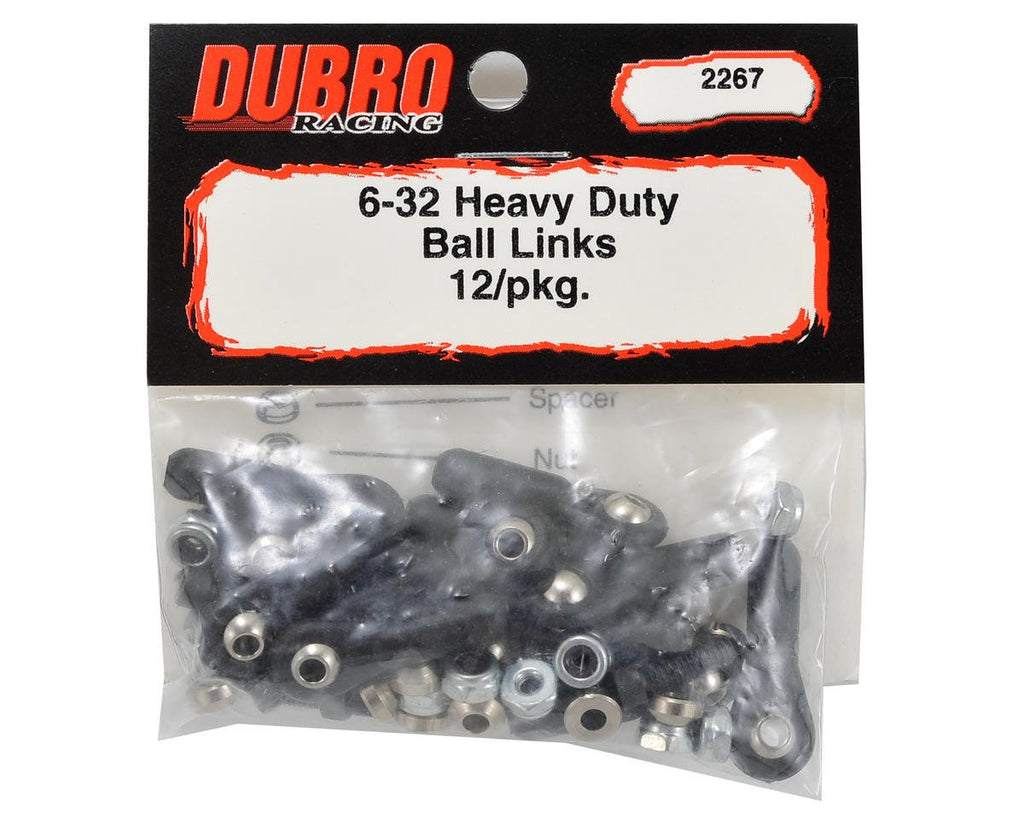 Du-Bro 2267 H/D Ball Links 6-32 (12)