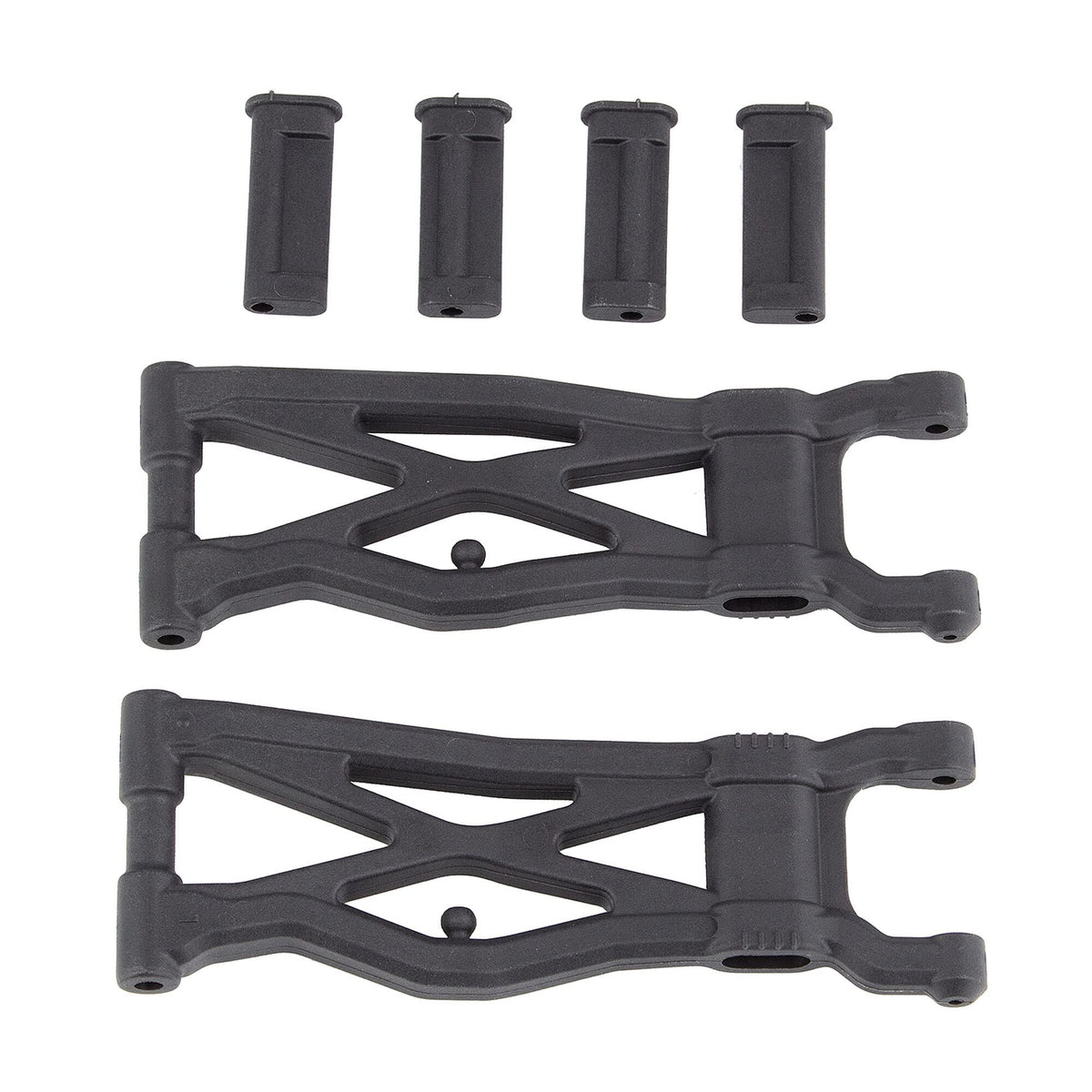 Team Associated 71150 RC10T6.1 FT Rear Suspension Arms, carbon fiber