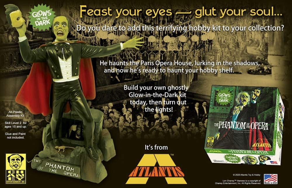 Atlantis A451 Lon Chaney Phantom of The Opera Glow Edition
